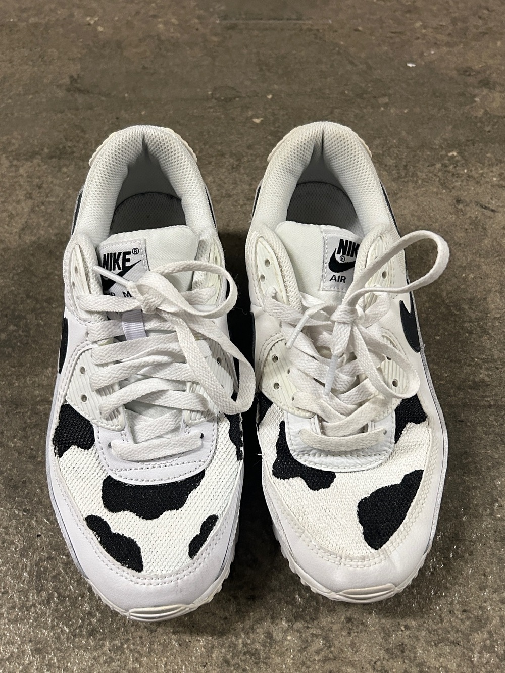 Custom painted cow print Nike air max 90
